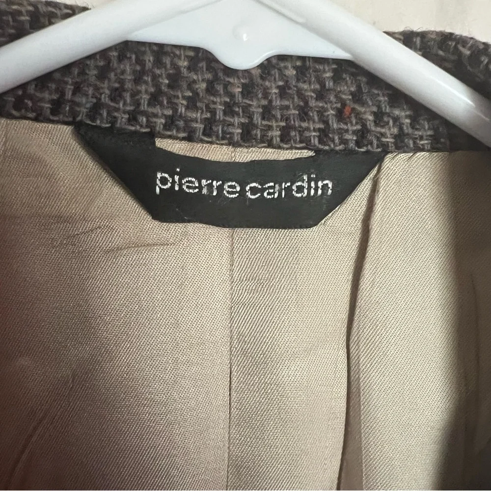 VTG Pierre Cardin 100% Wool Classic Grey Blazer Jacket Preppy Grandpa Unisex